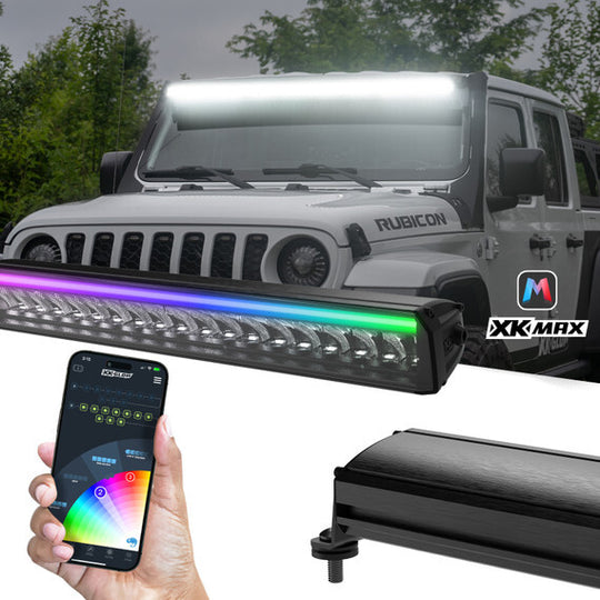 XK Glow XKMax RGBW LED Light Bar - Dual Mode - 7 in