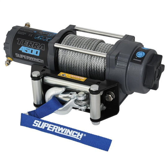 Superwinch Terra 4500 Winch - 4,500 lb - Gray Wrinkle