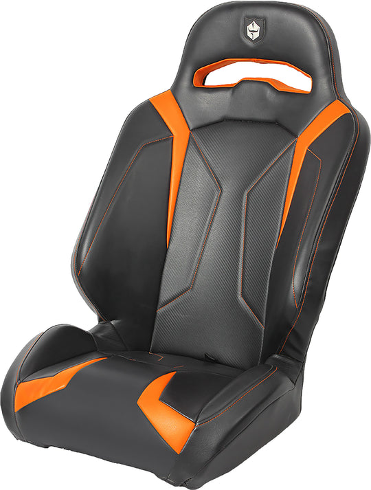 Pro Armor LE Suspension Seat - Polaris RZR XP 1000 / Turbo / Turbo S 2014-2022 - Black/Orange