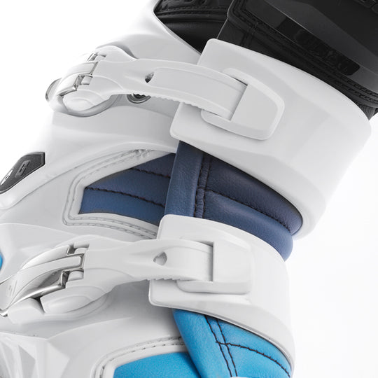 Gaerne SG12 Boot - Black/White/Carolina Blue - Size 10