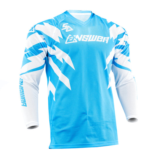 Answer LE Syncron Rizz Vented Jersey Cyan/White/Black