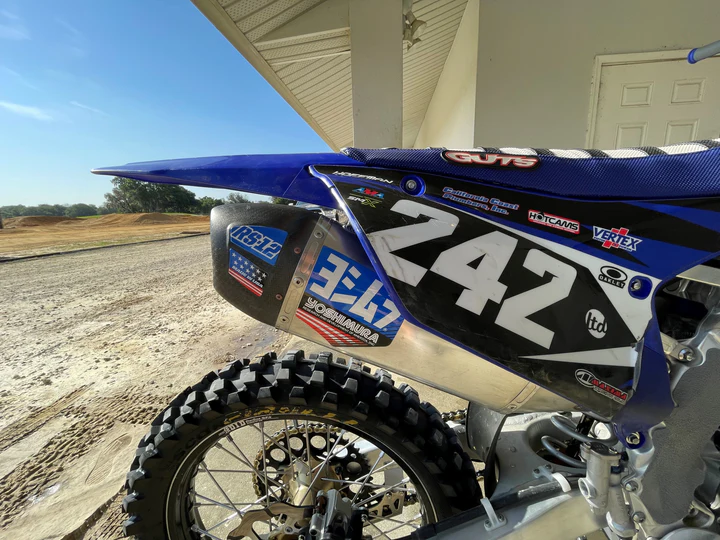 Yoshimura RS-12 Muffler Decals Blue - 961-9081