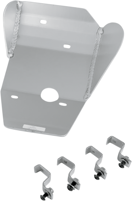 Moose Racing Skid Plate Silver - Honda CR125R 2002-2007
