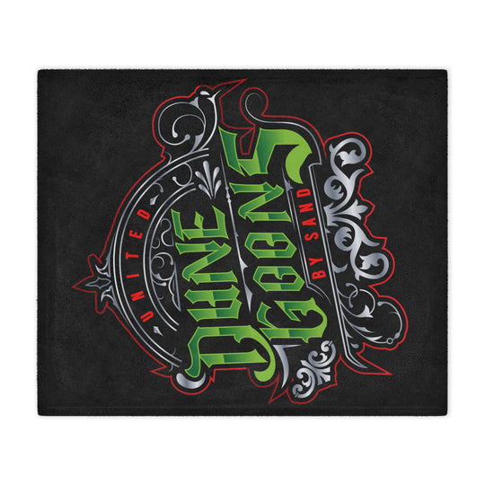 Dune Goons Minky Blanket – Vintage Green Logo Plush Throw