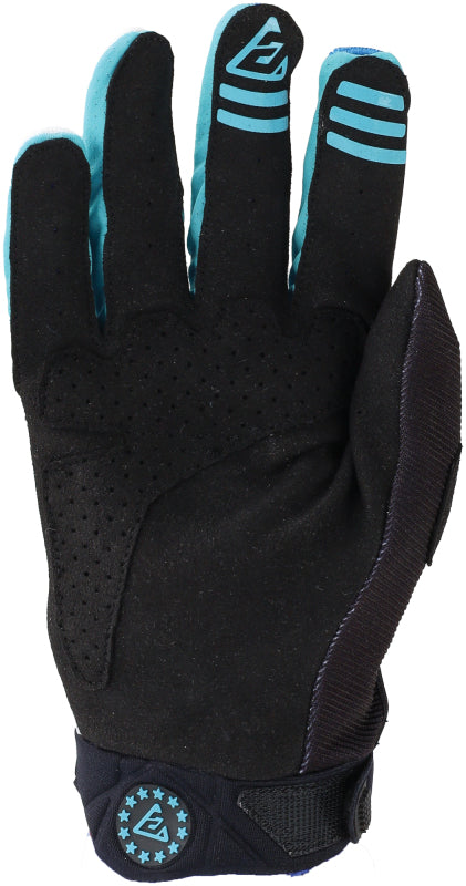 Answer Peak Flo Gloves Black/Blue/White Youth