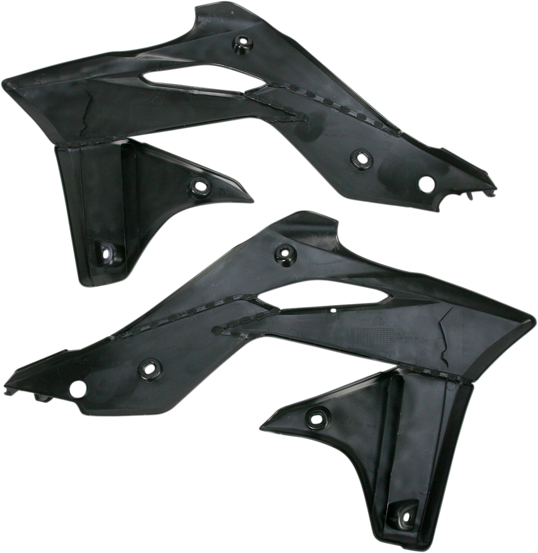 Acerbis Radiator Shrouds Black - Kawasaki KX250F 2013-2016