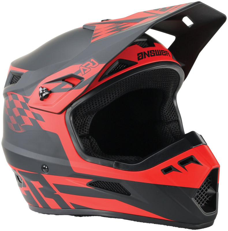 Answer AR1 Sweep Helmet Black/Red Youth