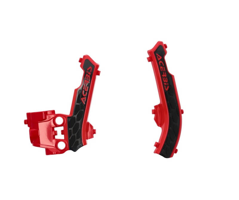 Acerbis X-Grip Frame Guards - 17+ KTM SX50 / Husq / GG - Red/Blk