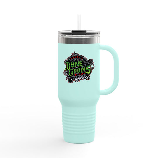 40oz Insulated Travel Mug — 'Dune Goons' Desert Racing Logo Tumbler