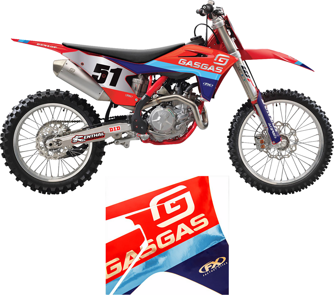 Factory Effex Candy Chrome Series Trim Graphics Kit - GasGas MC 450F 2024-2025