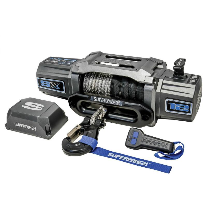Superwinch SX 12000SR Synthetic Rope Winch - 12,000 lb - Graphite