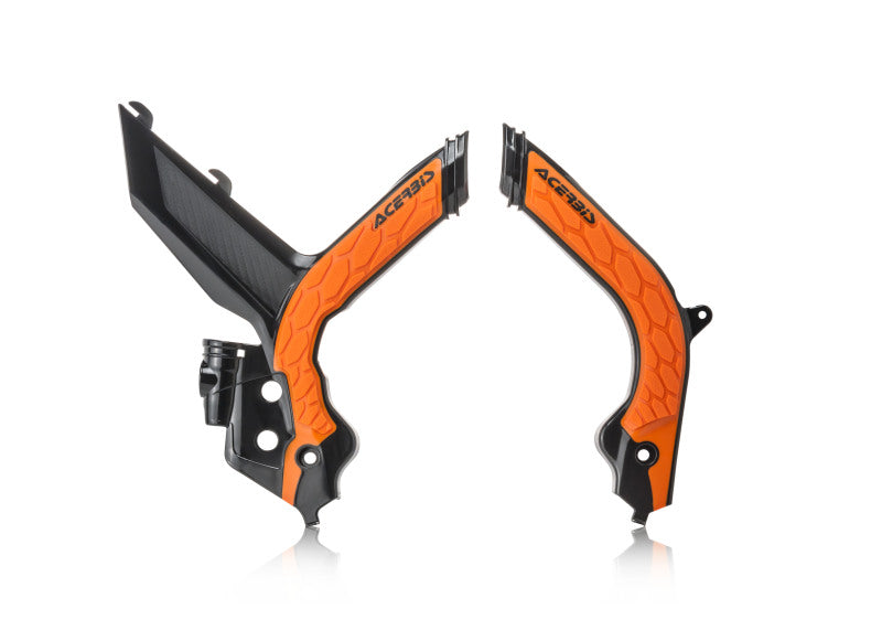 Acerbis X-Grip Frame Guards - 19-22 KTM SX/SX-F/XC-F/XC - Blk/Org