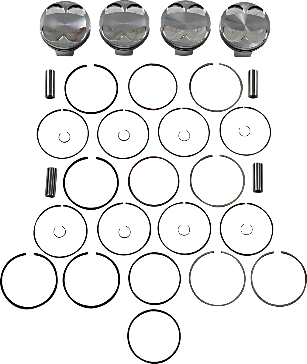 JE Pistons Piston Kit - Suzuki GSX-R750 - 76.00 mm 13.5:1 CR Suzuki