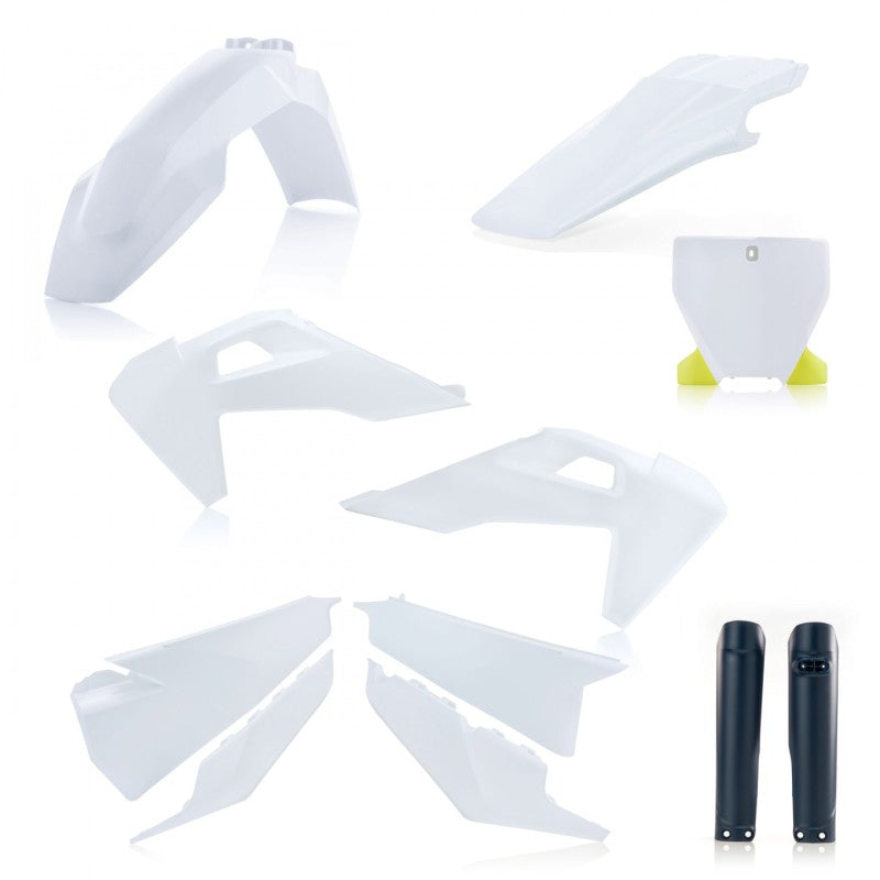 Acerbis Plastic Kit - 19-22 Husq TC/FC/TX/FX 125-450 - Wht 22