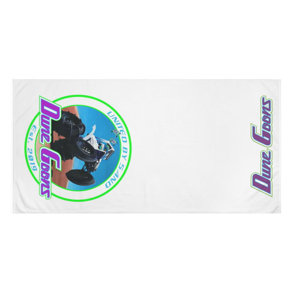 Dune Goons Beach Towel — Off-Road Buggy Design, 'United by Sand'
