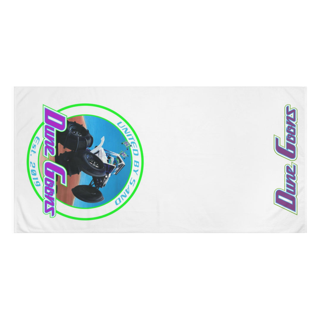 Dune Goons Beach Towel — Off-Road Buggy Design, 'United by Sand'
