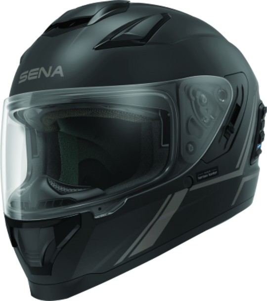 Sena Technologies Stryker Bluetooth Helmet w/Mesh Intercom Matte Black - Large