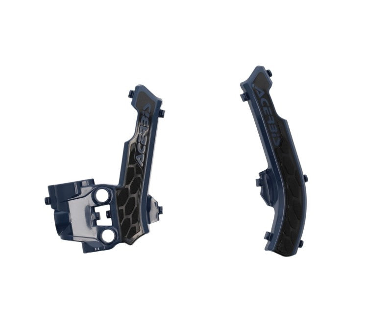 Acerbis X-Grip Frame Guards - 17+ KTM SX50 / Husq / GG - Blue/Blk