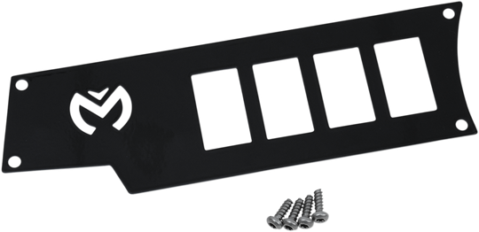Moose Racing Dash Plate Left Black - Polaris RZR XP 1000 2017