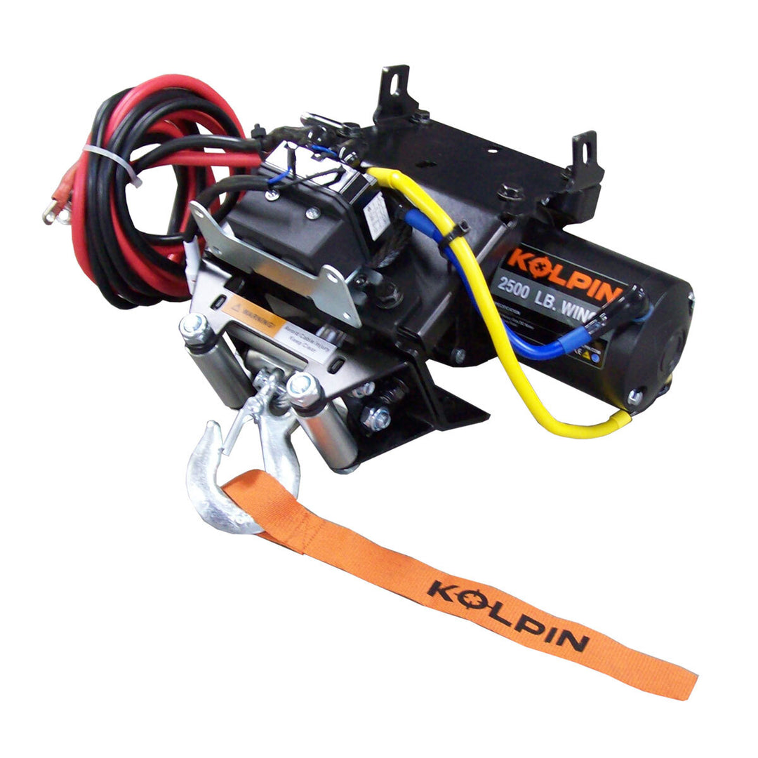 Kolpin Quick Mount Winch Kit 2500 lb Steel Cable - Honda Rancher / Rubicon / Foreman 2014-2025