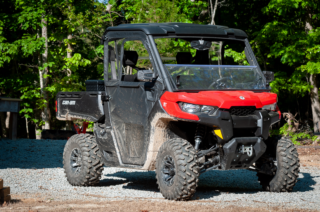 Seizmik Folding Windshield Hard Coated Polycarbonate Defender - Can-Am and More