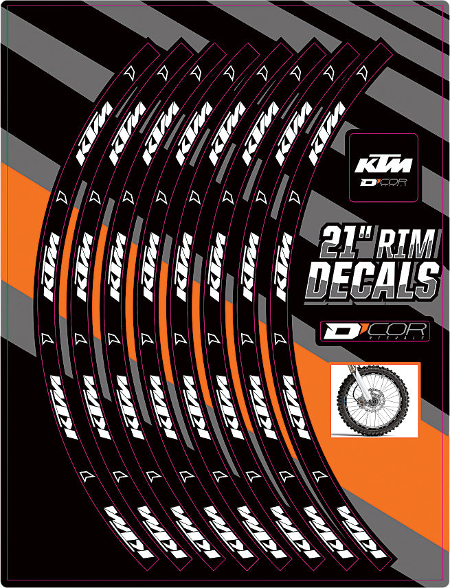 D-Cor Rim Decals 21" Front