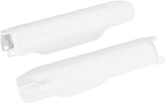 UFO Plast Fork Slider Protectors White - Honda CRF450R and More