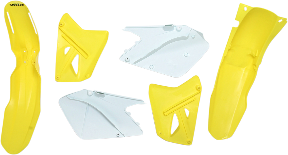 Acerbis Standard Body Kit OEM Yellow/White - Suzuki RM125 2003-2007