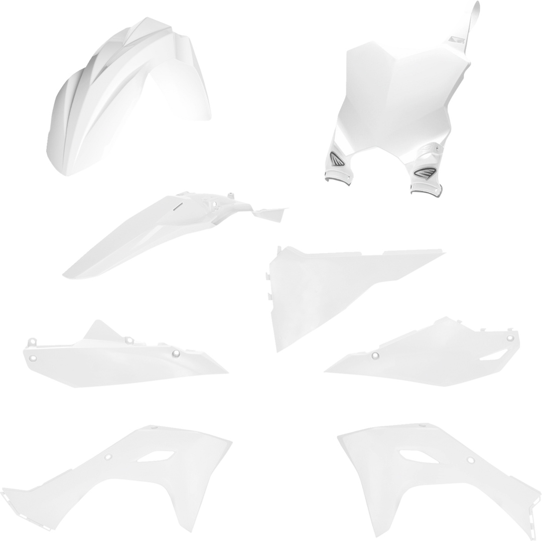 Cycra 5 Piece Replica Body Kit White - Kawasaki KX250F and More