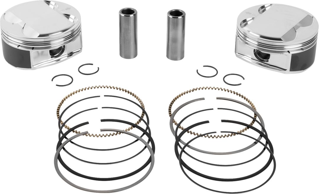 JE Pistons Piston Kit - Harley-Davidson Milwaukee-Eight 108 - 4.075" Bore 4.500" Stroke 12.0:1 CR 108" M8