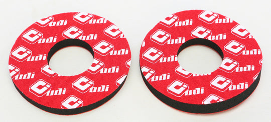 ODI Grip Donuts, Covers, Glue and Lock-On Bolts - Grip Donuts - Red