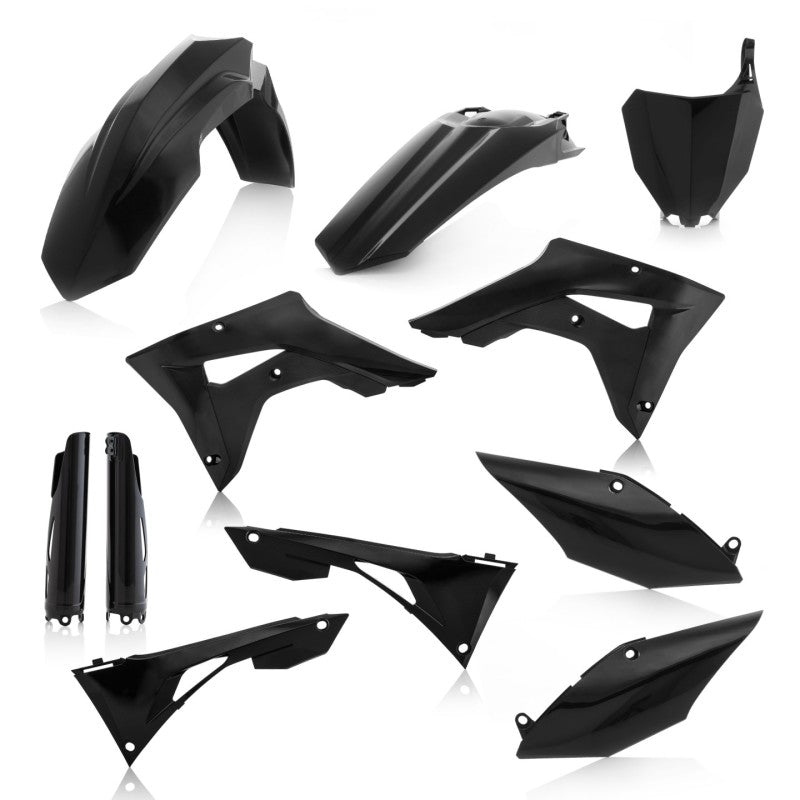 Acerbis Plastic Kit - 19-21 Hon CRF-RX (No Tank) - Black
