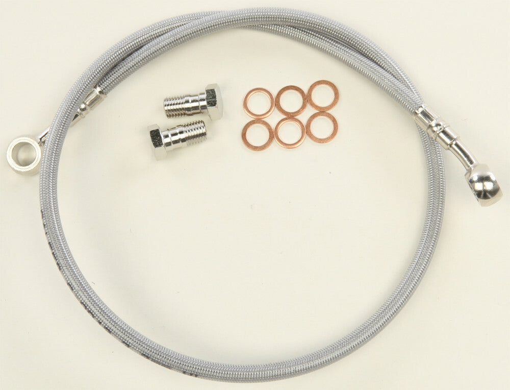 G Brakes Stainless Steel Brake Line - Yamaha Banshee YFZ350 - Rear - 4 in Extended