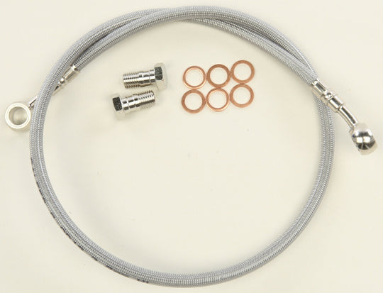 G Brakes Stainless Steel Brake Line - Yamaha Banshee YFZ350 - Rear - 4 in Extended