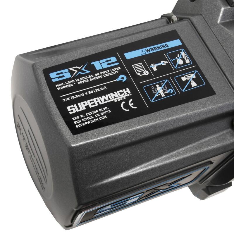 Superwinch SX 12000 Wire Rope Winch - 12,000 lb - Graphite