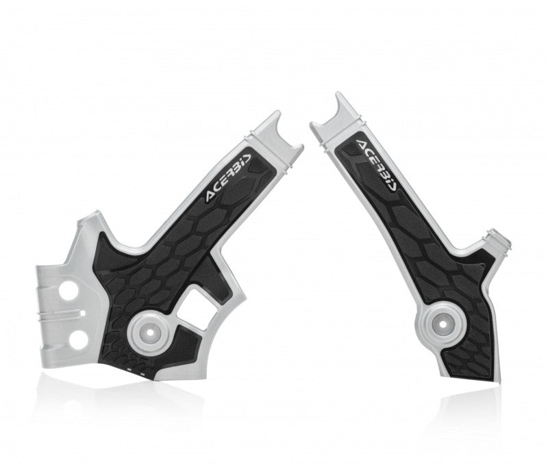 Acerbis X-Grip Frame Guards - 96+ Suzuki DR650 - Gray/Black