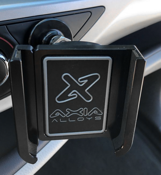 Axia Alloys Adjustable Phone Mount - Adhesive Surface Mount, Black