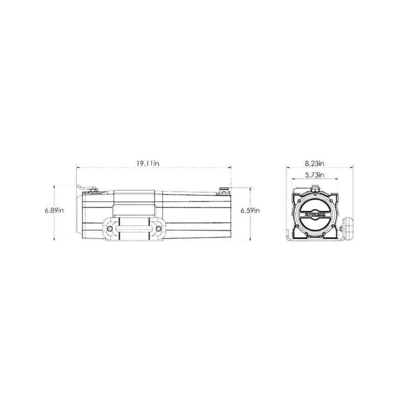 Superwinch S7500 Steel Rope Winch - 7,500 lb