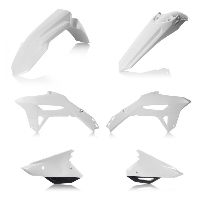 Acerbis Plastic Kit - 22+ Hon CRF250R / 21-24 CRF450R - Wht/Black