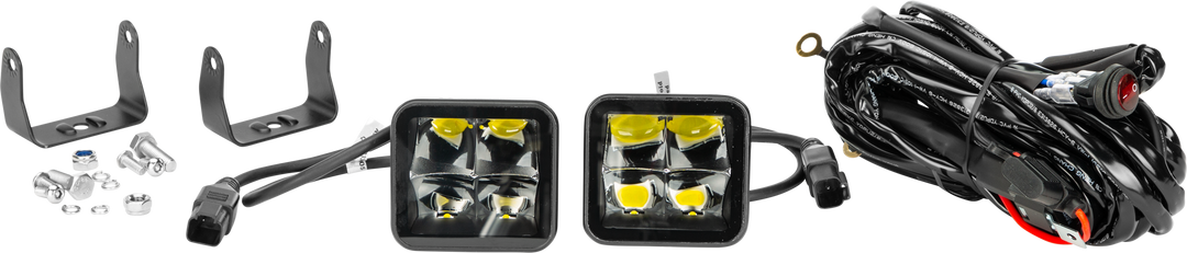Open Trail Stealth Series LED Pod Lights - Pair - 3 in Spot