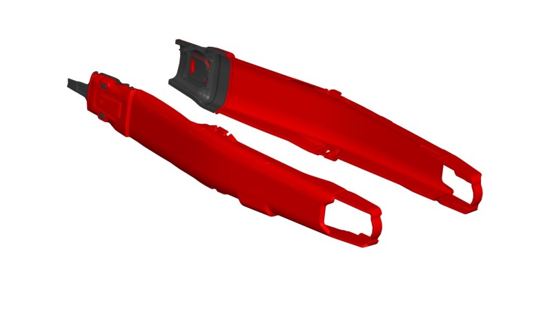 Acerbis Teketmagnet Swing Arm Guard - 21-23 Hon CRF250/450 - Red