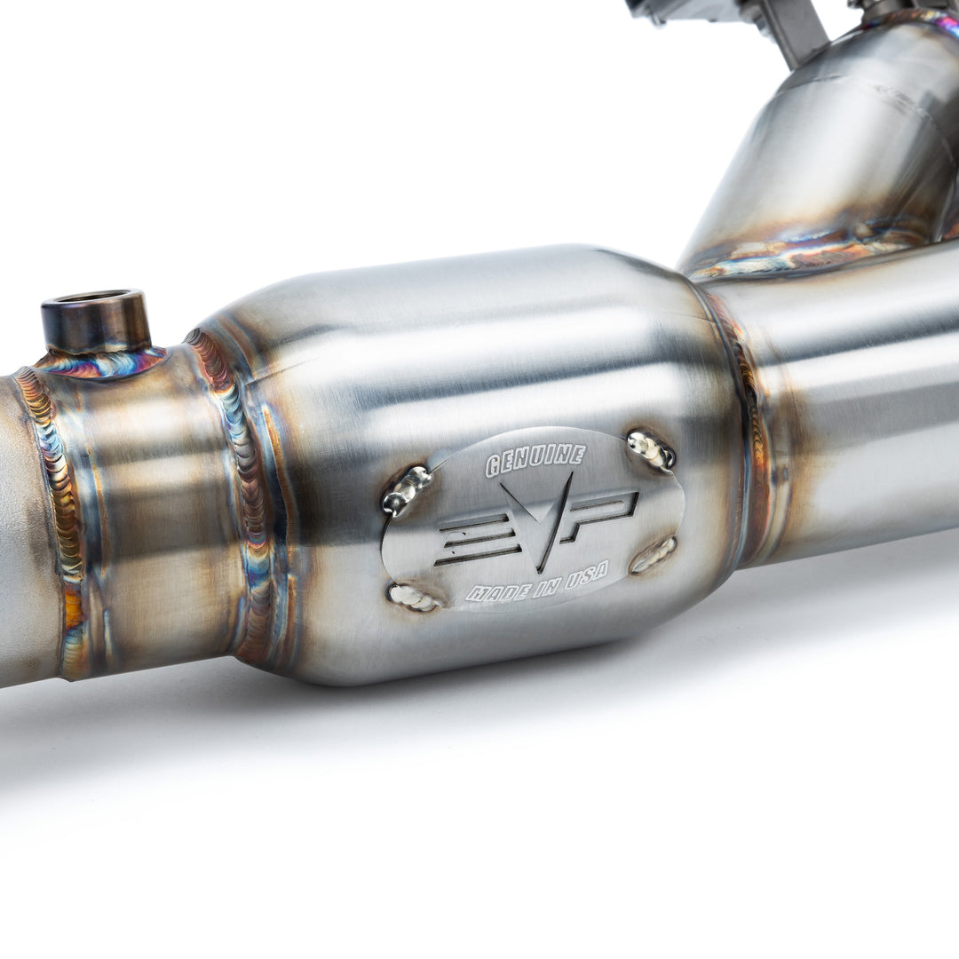 EVP Racing Shocker Electric Side-Dump Down Pipe with Bullet Muffler for Can-Am Maverick R