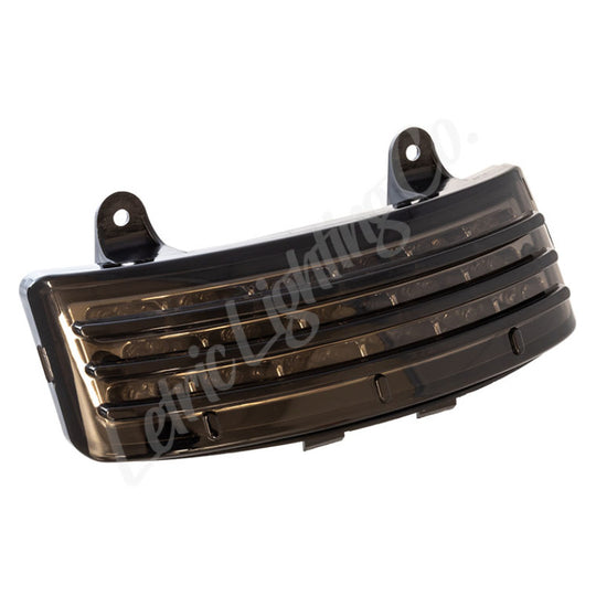 Letric Lighting Tri-Bar Fndr Taillight LED Smoke - Harley-Davidson