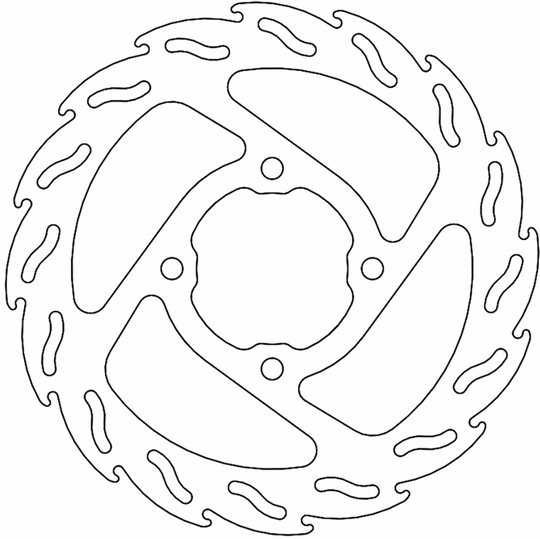 Moto-Master Brake Rotor Rear Flame - KTM 65 SX 2004-2022