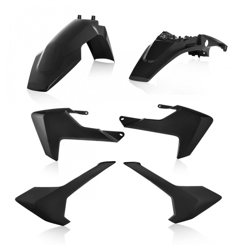 Acerbis Plastic Kit - 17-24 Husqvarna TC65 - Black