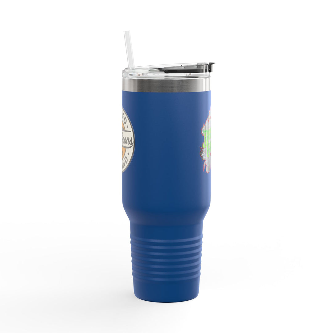 40oz Insulated Travel Mug — 'Dune Goons' Desert Racing Logo Tumbler