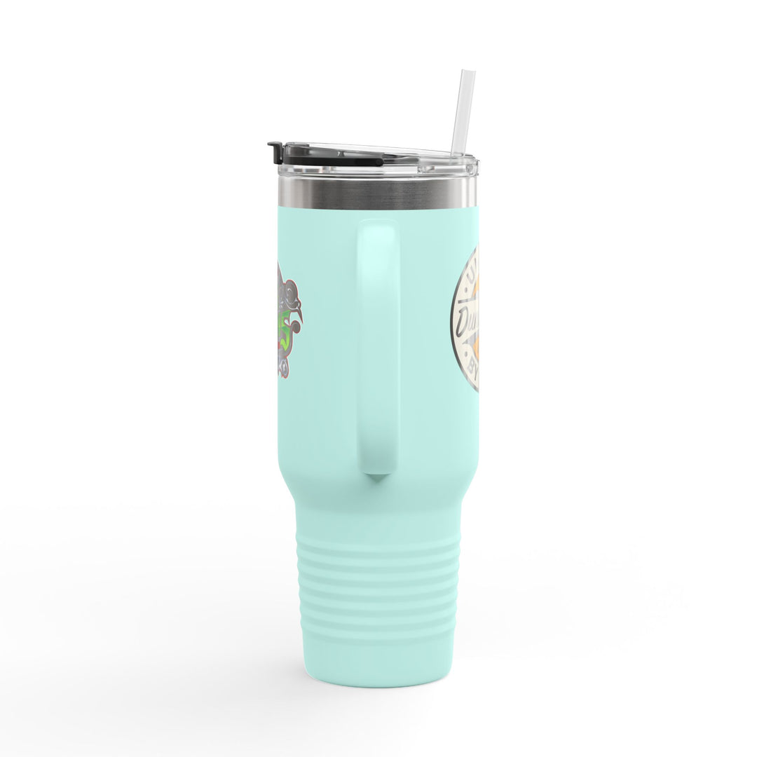 40oz Insulated Travel Mug — 'Dune Goons' Desert Racing Logo Tumbler