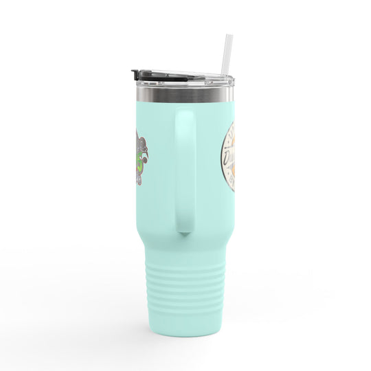 40oz Insulated Travel Mug — 'Dune Goons' Desert Racing Logo Tumbler