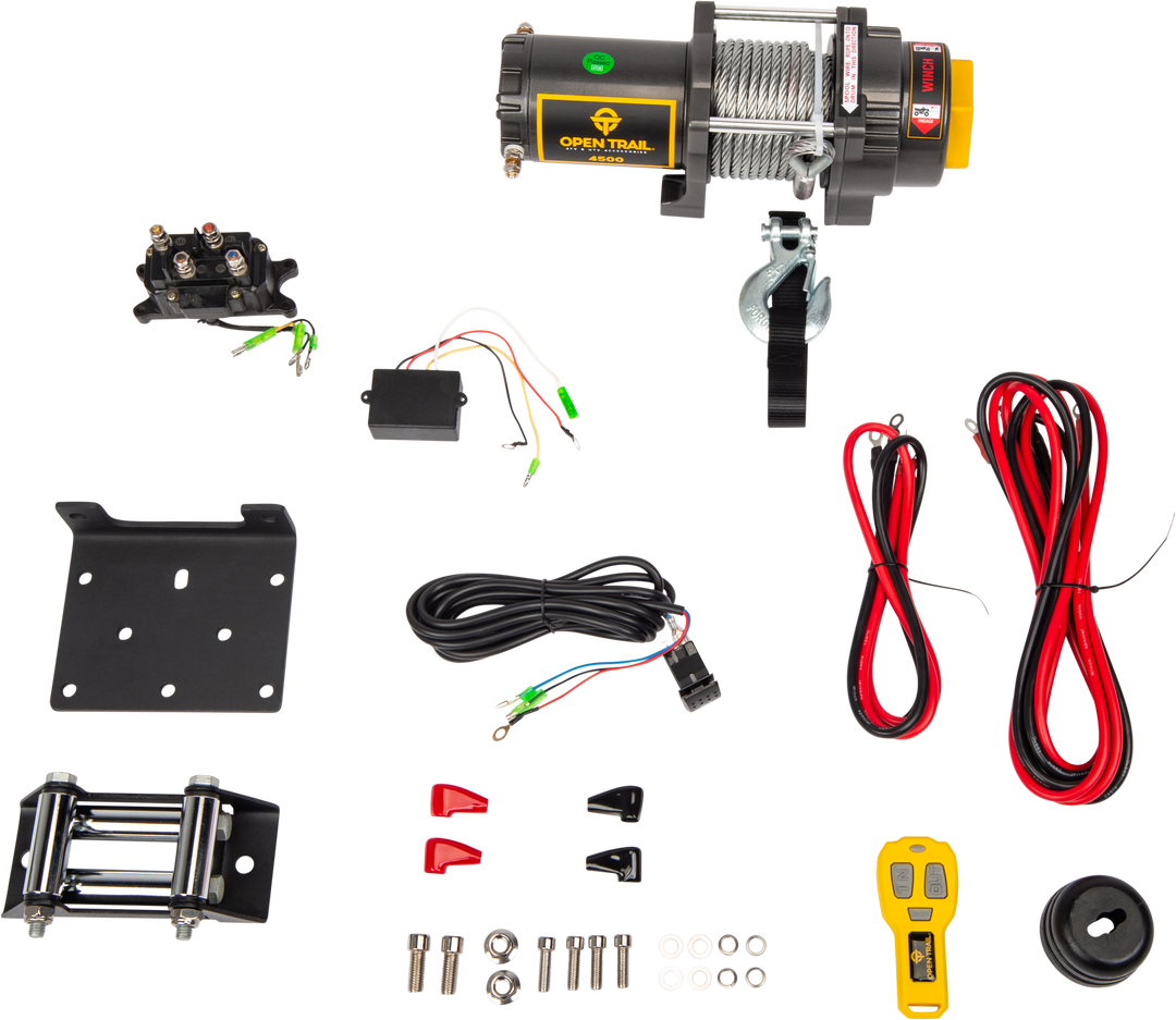 Open Trail 4500 lb Winch - Steel Cable