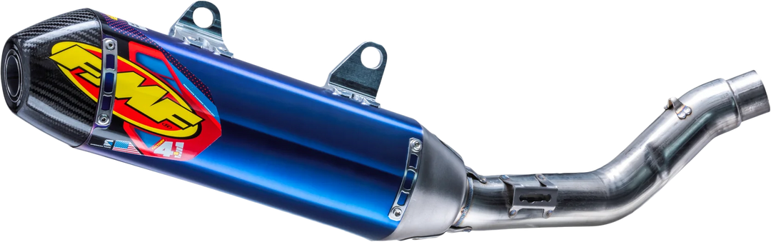 FMF Factory 4.1 Slip-On Exhaust 4.1 RCT Anod TI S/O with Carbon Cap (042412)